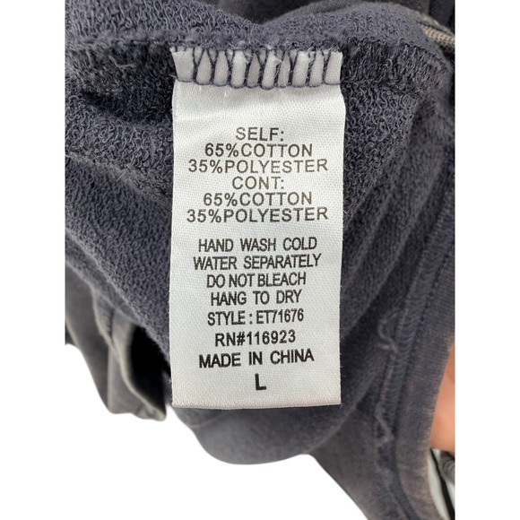 Easel Star Patchwork Grey Pullover Sweater Boho Chic Oversized Casual Relaxed L - Picture 7 of 8